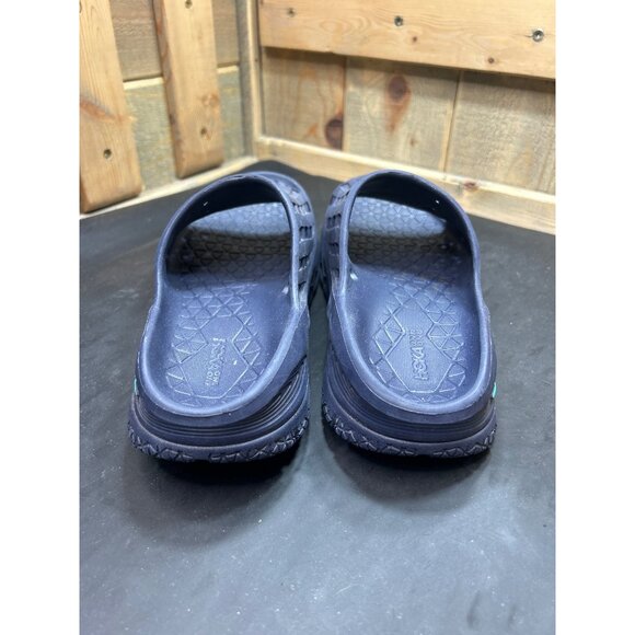 Hoka One One Mens 9 Womens 11 Navy Blue Recovery Slide Sandals Lightweight - Picture 4 of 8